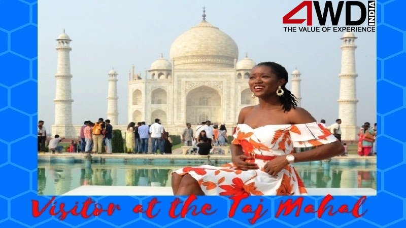 Miss Universe Dee-Ann Kentish Rogers visited Taj Mahal